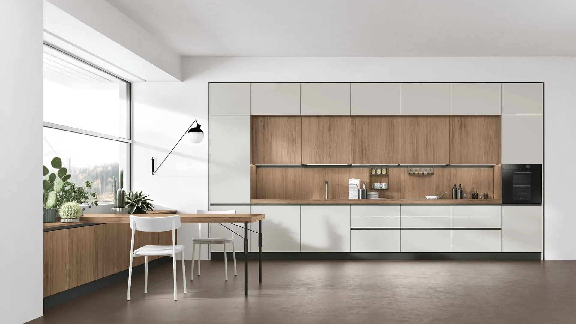 Thermo-structured Rovere Anice, matt Nebbia Pet.