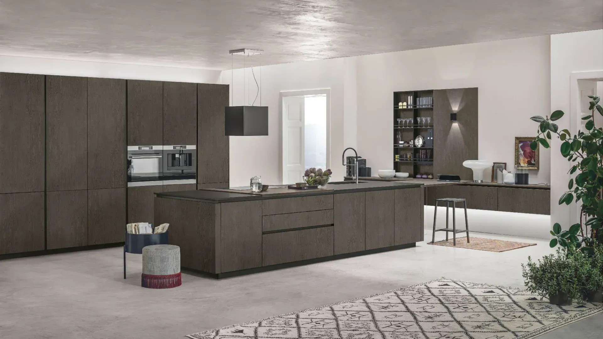 Stosa Natural kitchen in slatted oak